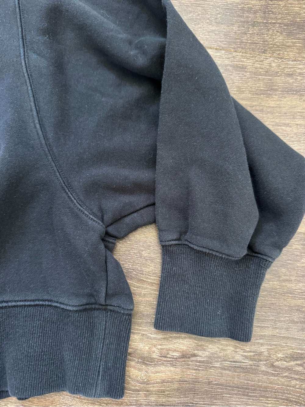 Nike Women’s Oversized Cropped Crewneck Sweatshirt Black Medium - Picture 4 of 5